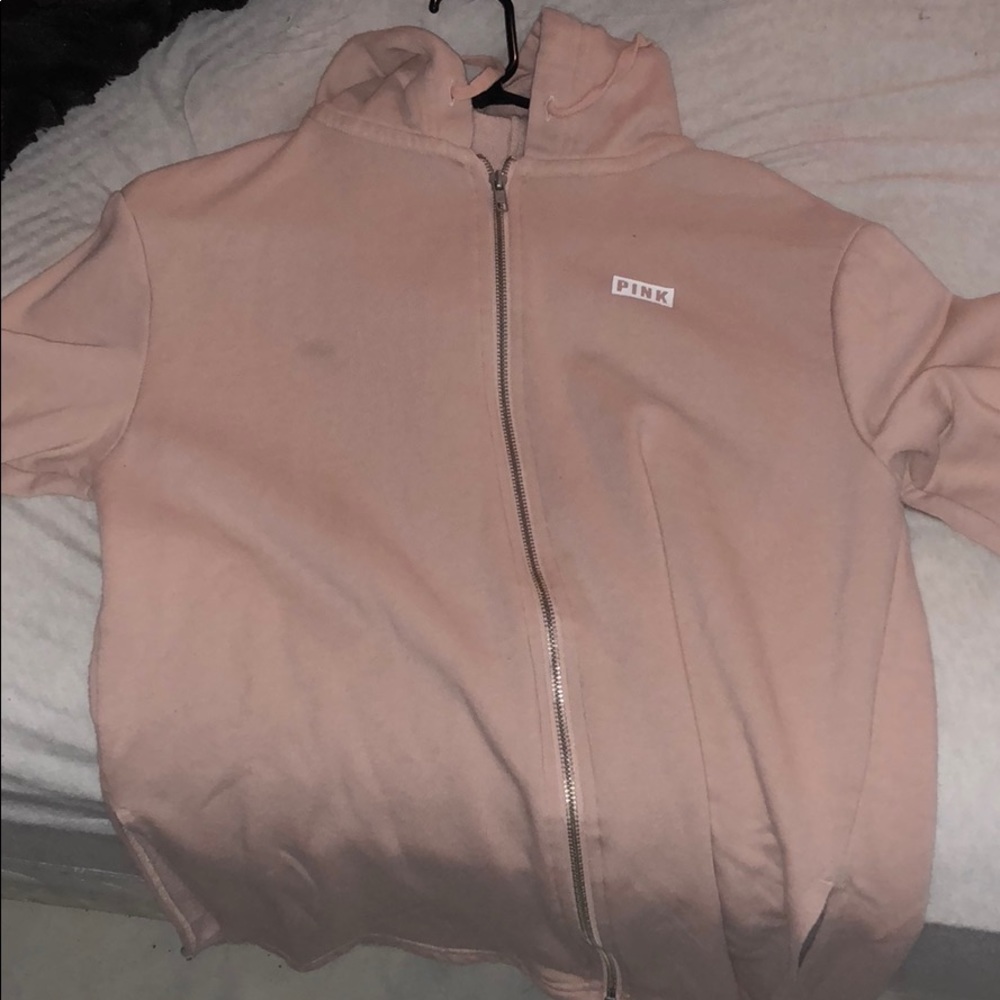victoria’s secret light pink beige hoodie